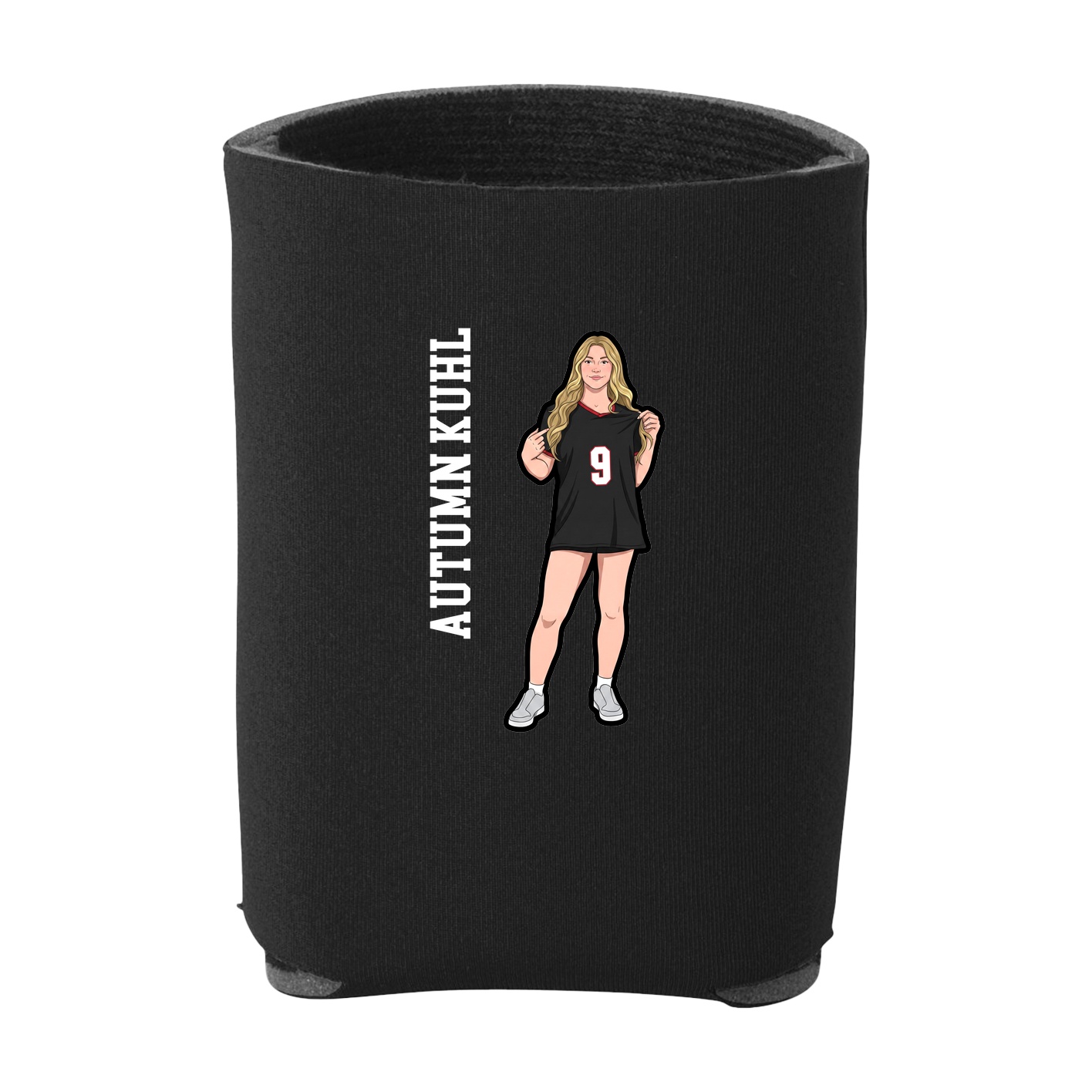 Can Holder — Name Vertical in Black