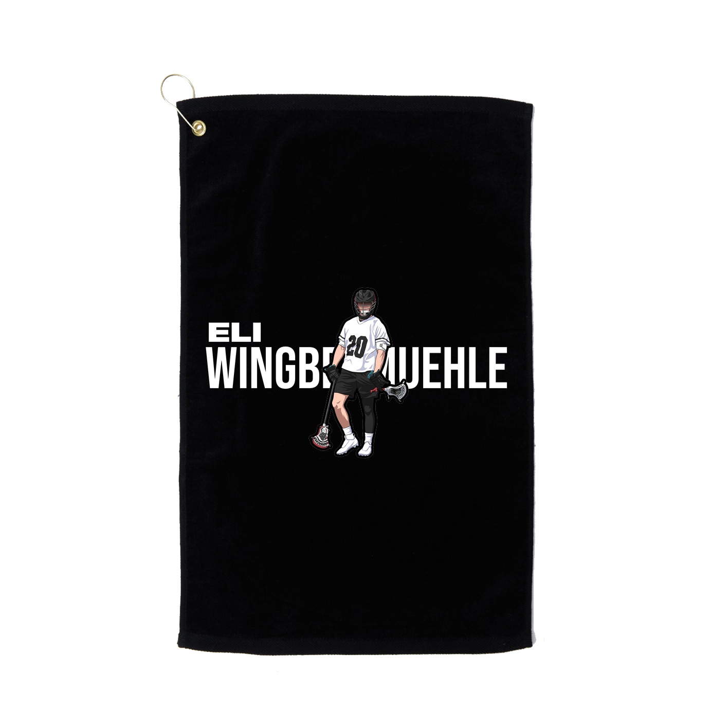 Golf Towel — Player Name in Black