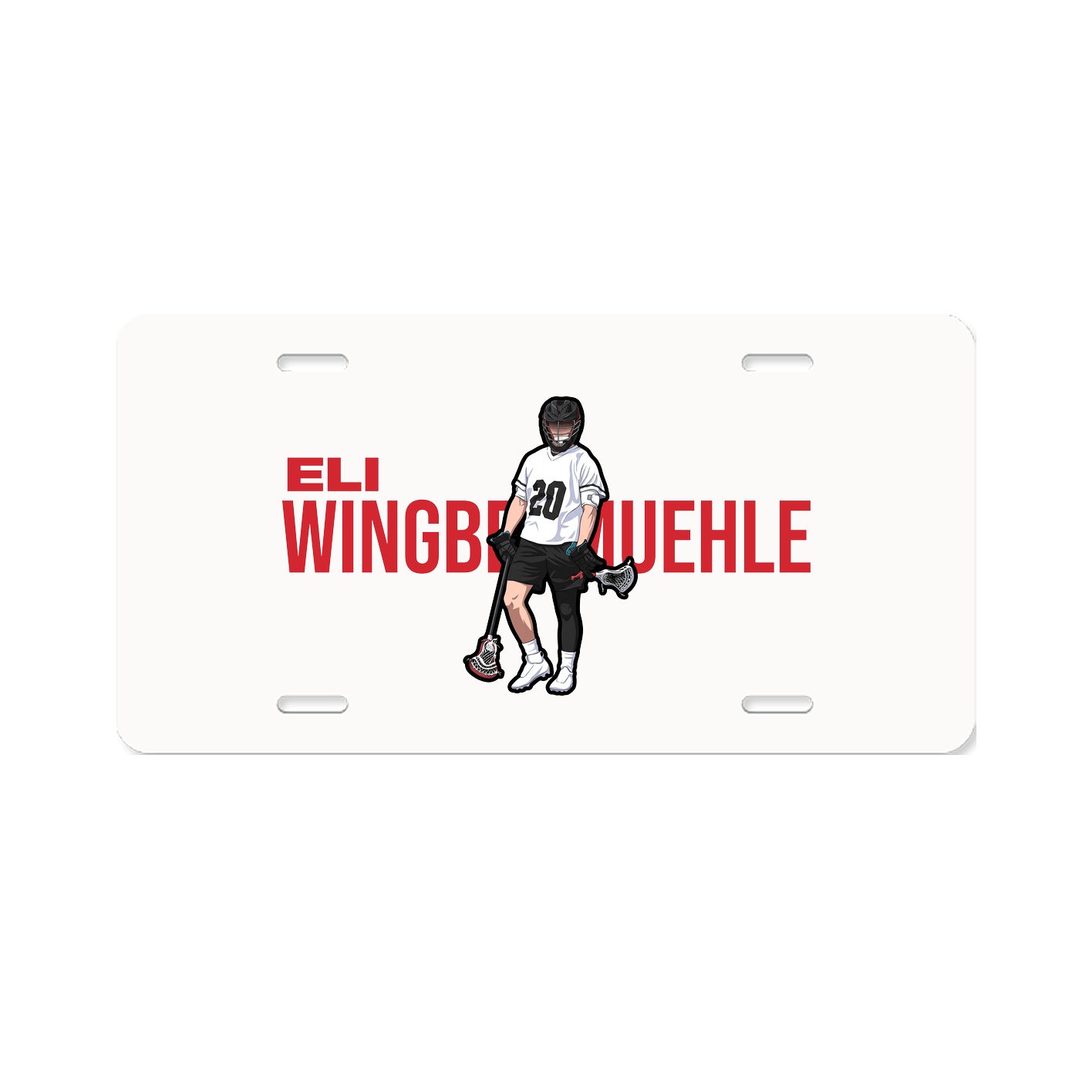 License Plate — Player Name in Classic