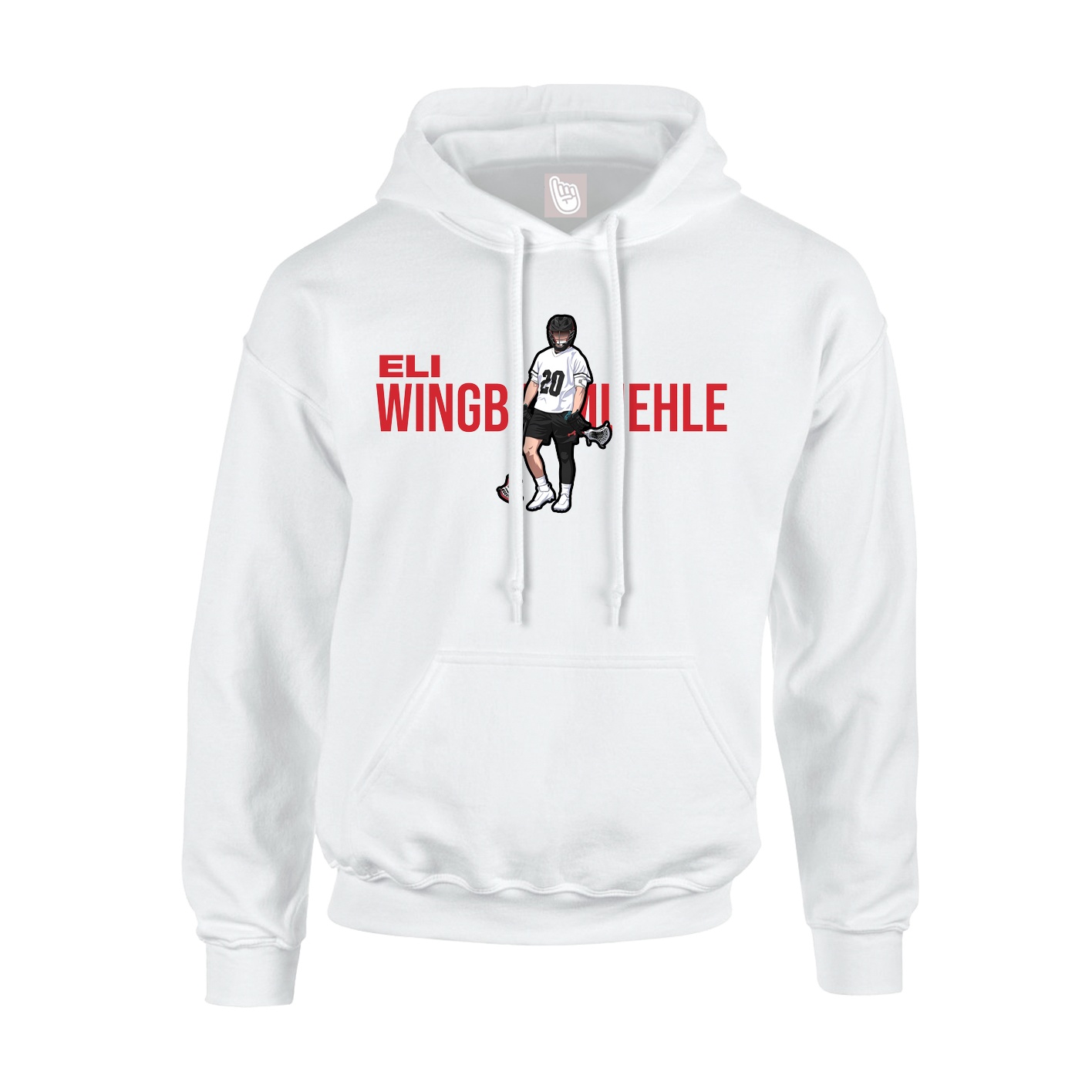 Hoodie — Player Name in White