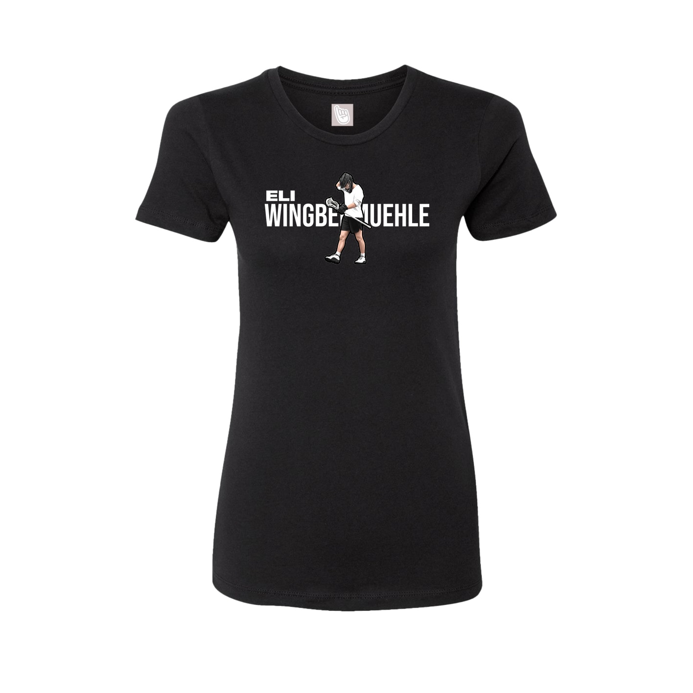 Fitted Women's Tee — Player Name in Black
