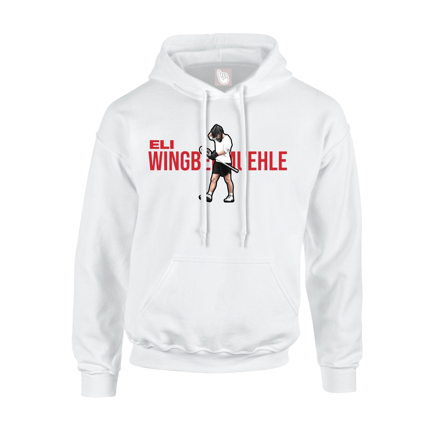 Youth Hoodie — Player Name in White