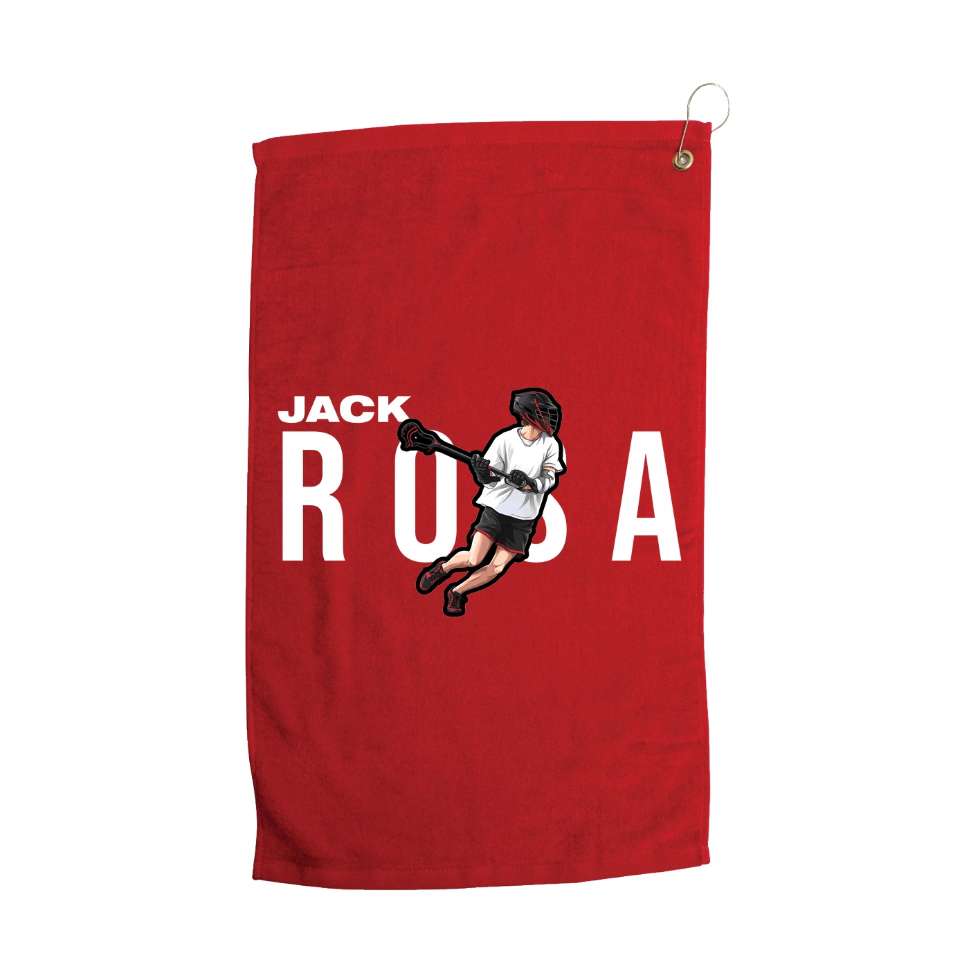 Golf Towel — Player Name in Red