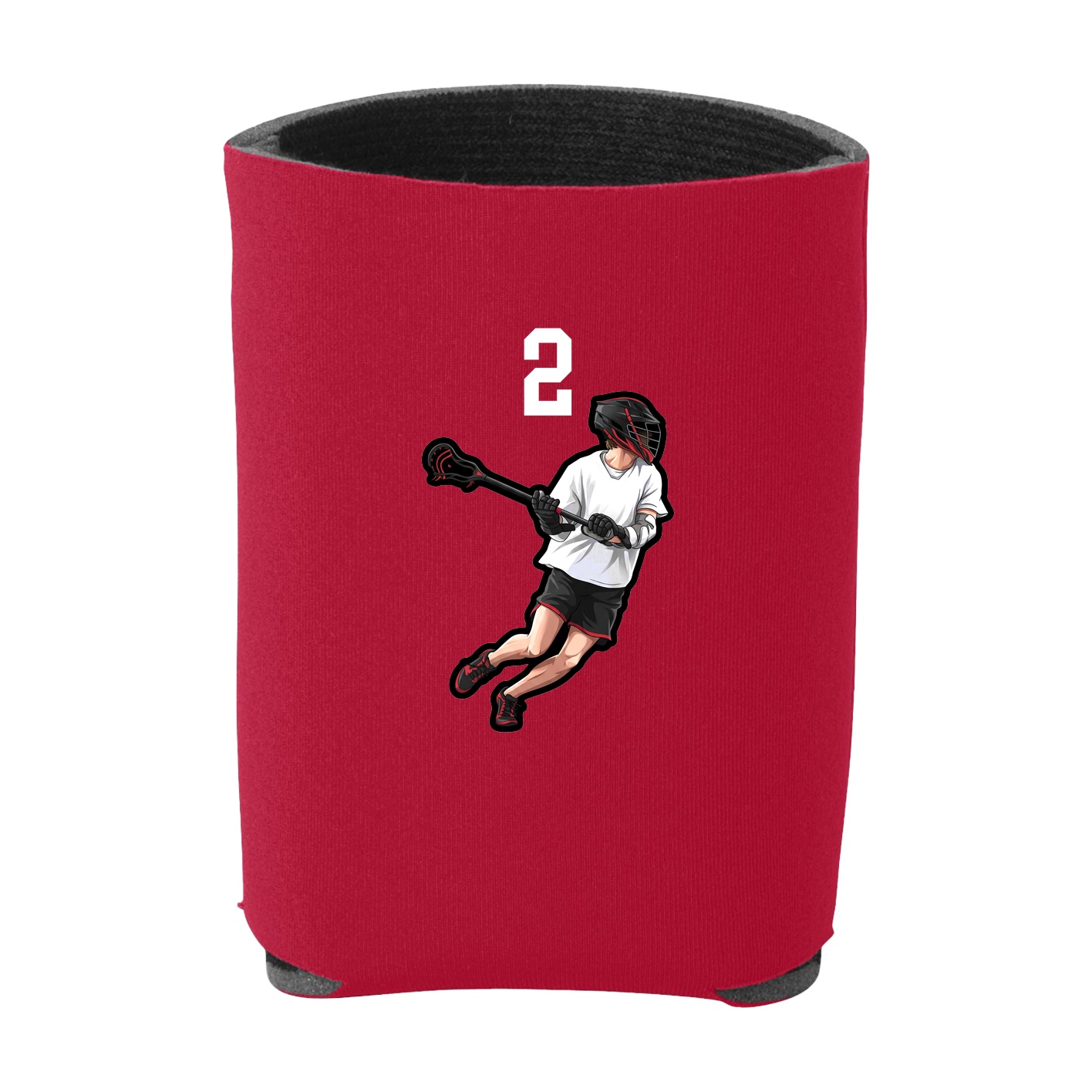 Can Holder — Number Top in Red