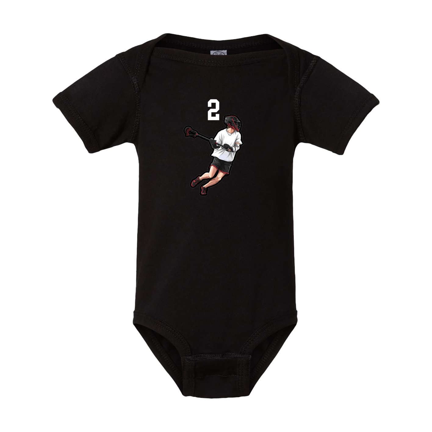 Baby Onesie — Number Top in Black