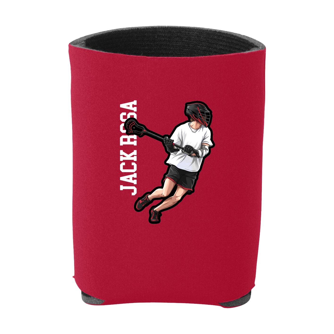 Can Holder — Name Vertical in Red