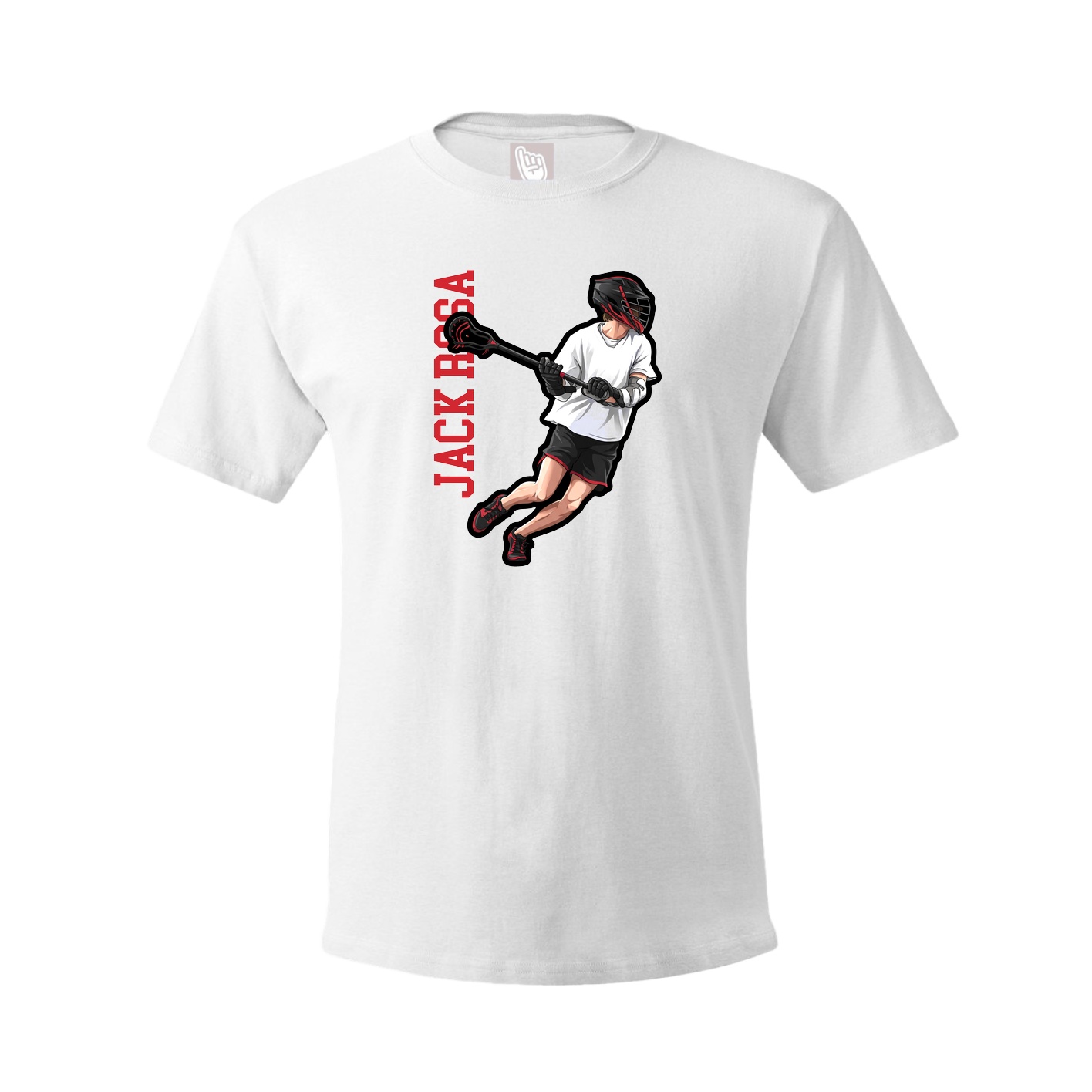 Tee — Name Vertical in White
