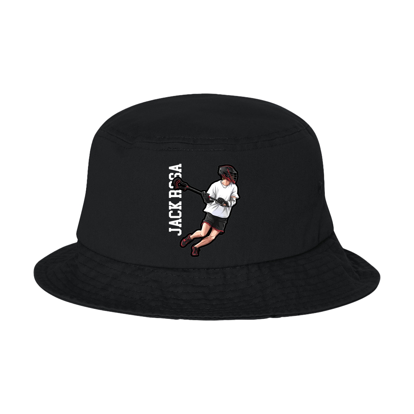 Bucket Cap — Name Vertical in Black