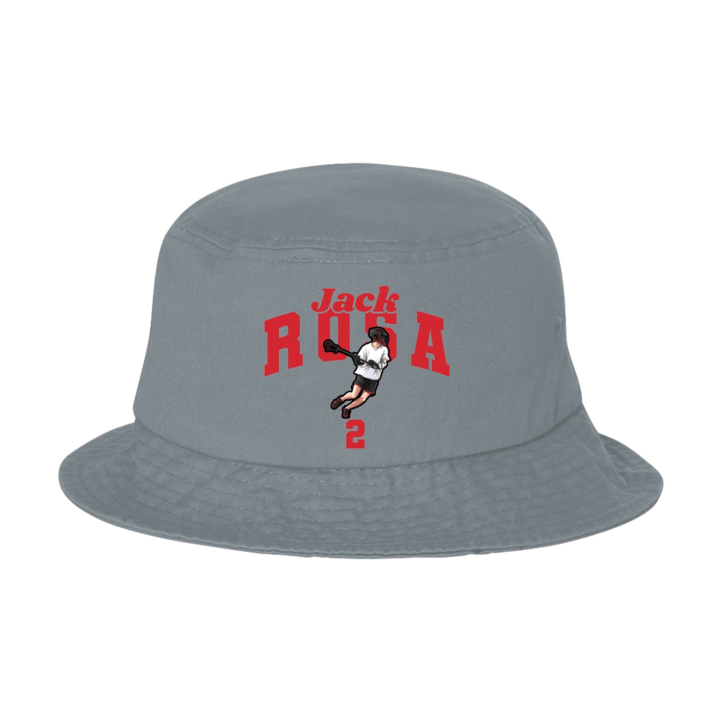 Bucket Cap — Signature Arch in Grey