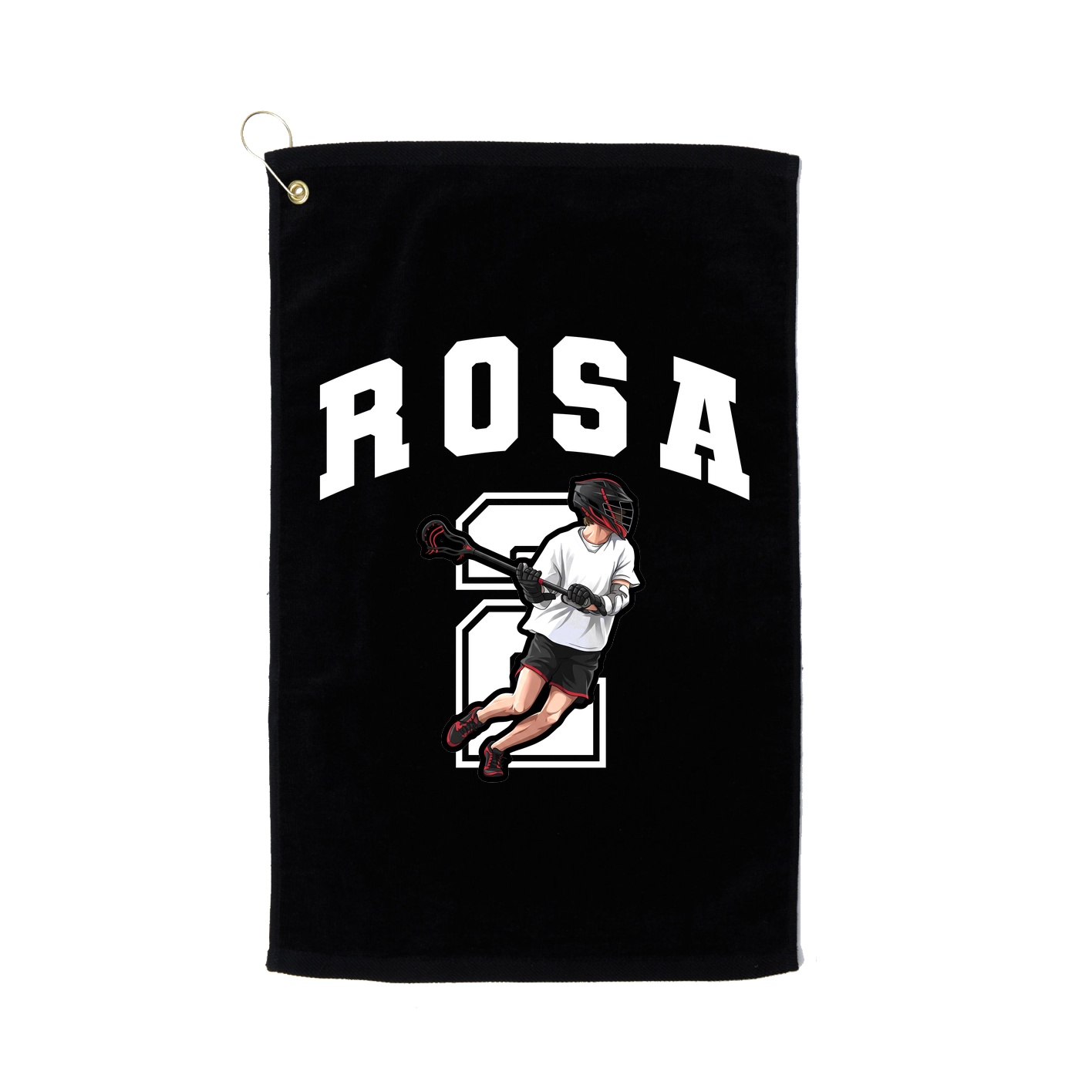Golf Towel — Number in Black
