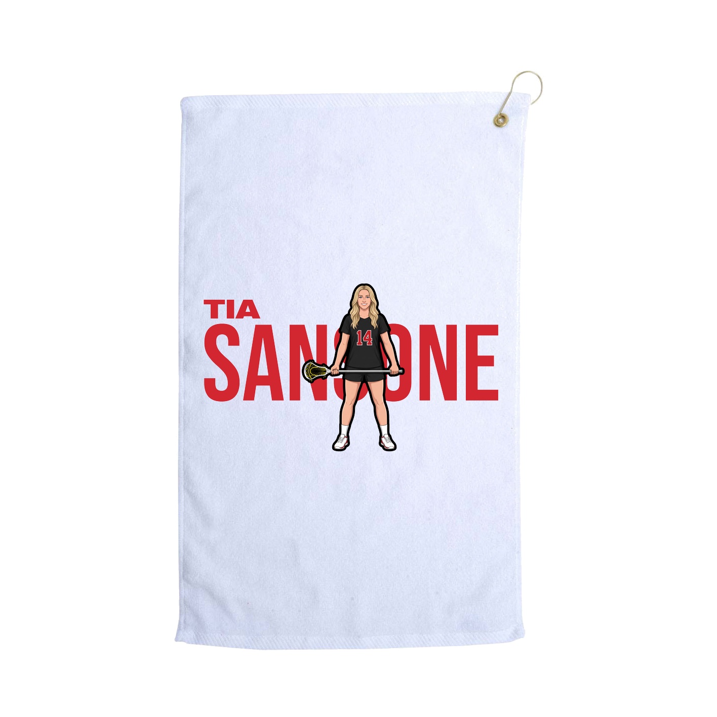 Golf Towel — Player Name in White