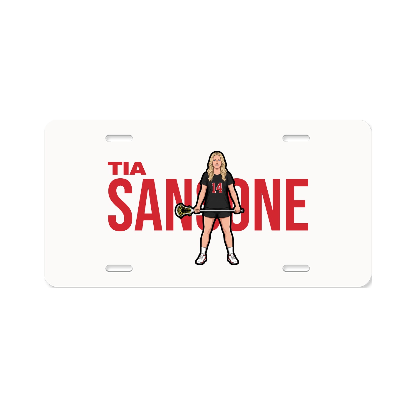 License Plate — Player Name in Classic