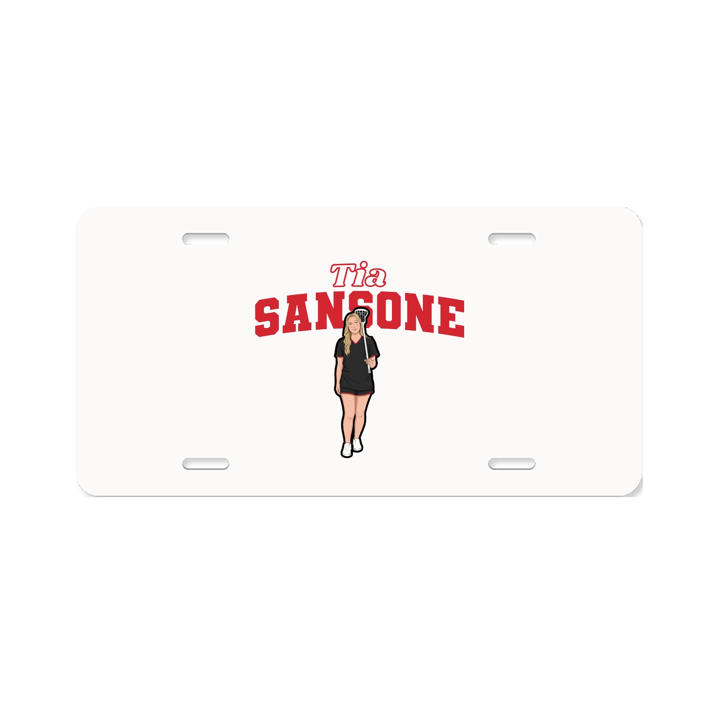 License Plate — Name Arch in Classic
