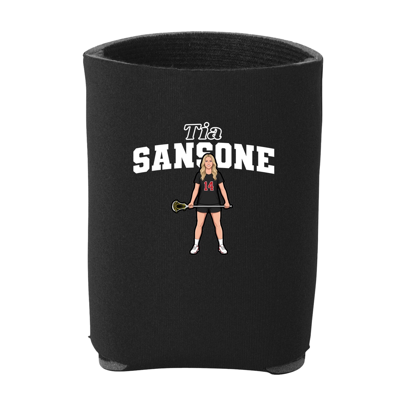 Can Holder — Name Arch in Black