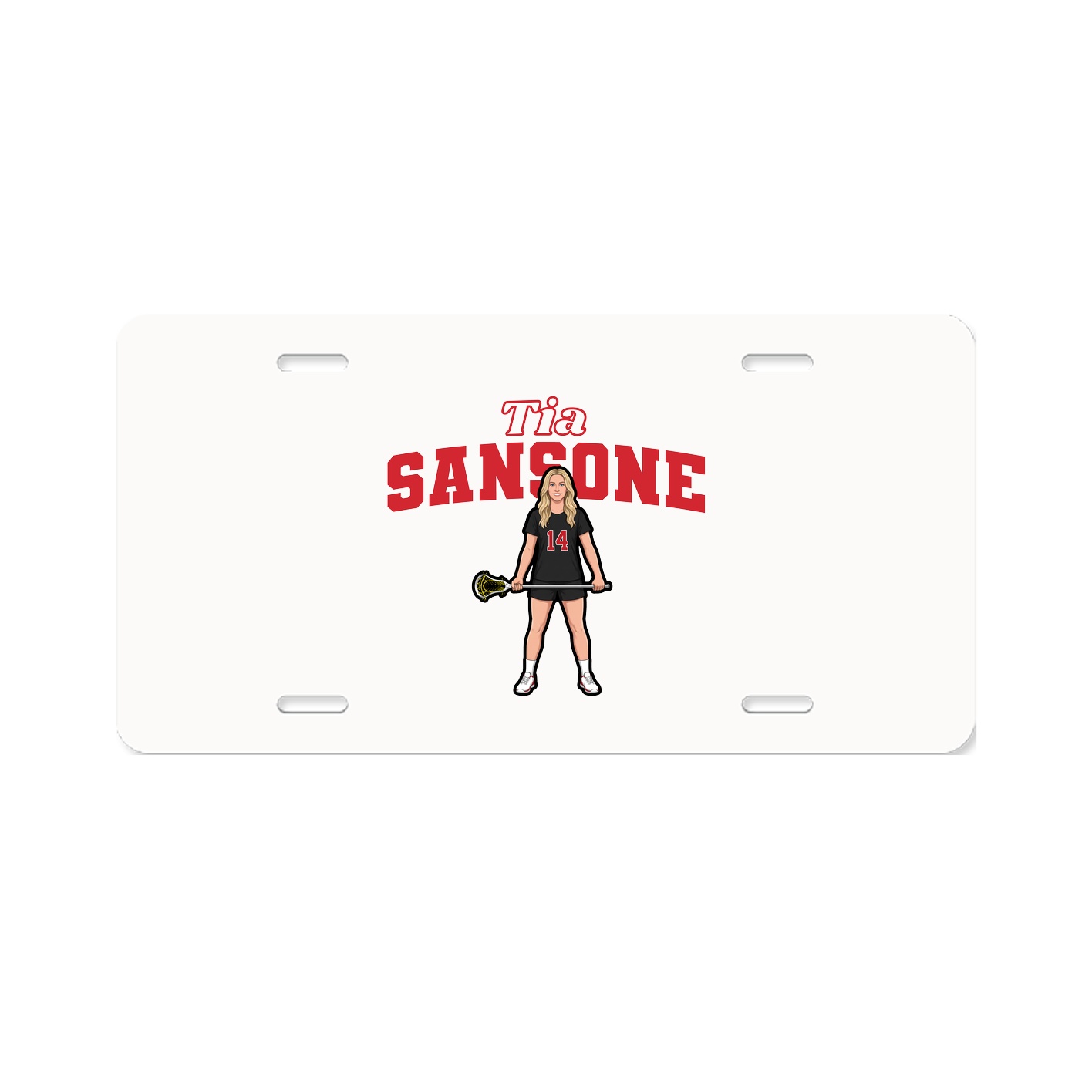 License Plate — Name Arch in Classic