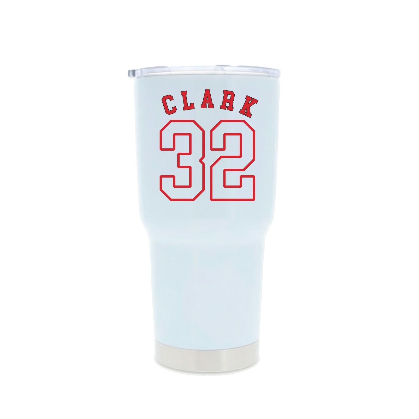 30oz Stainless Steel Tumbler — Shirsey Arch in White