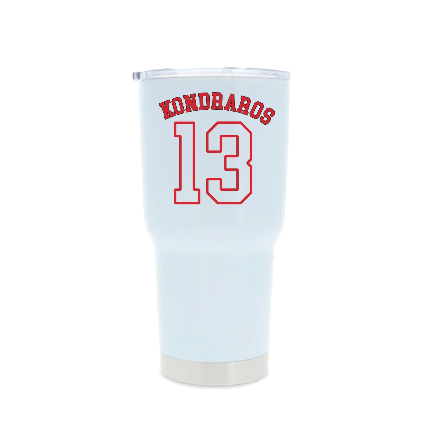 30oz Stainless Steel Tumbler — Shirsey Arch in White