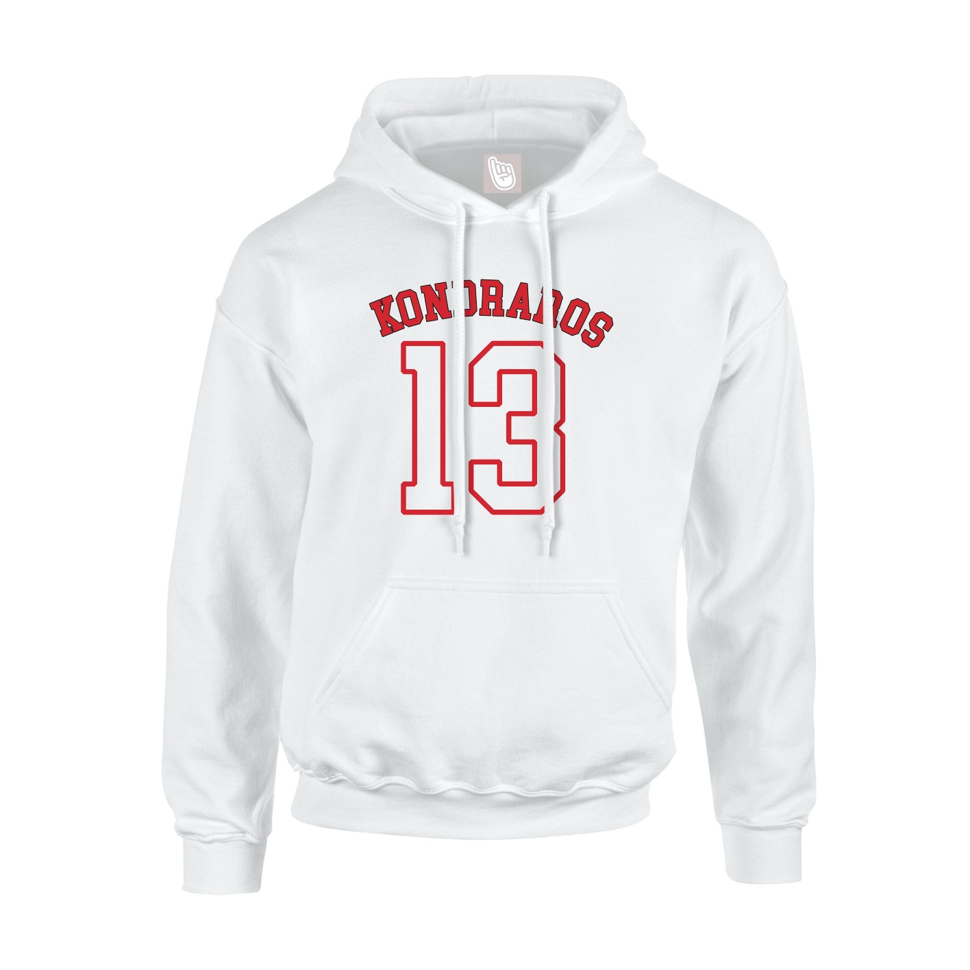 Youth Hoodie — Shirsey Arch in White