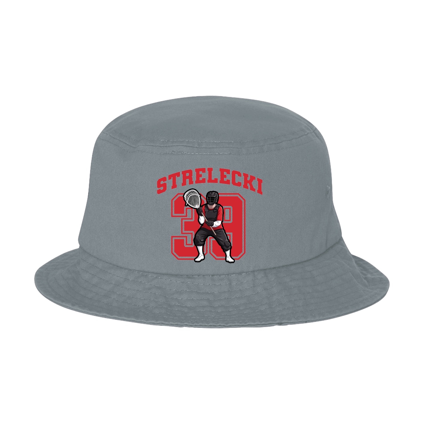 Bucket Cap — Number in Grey