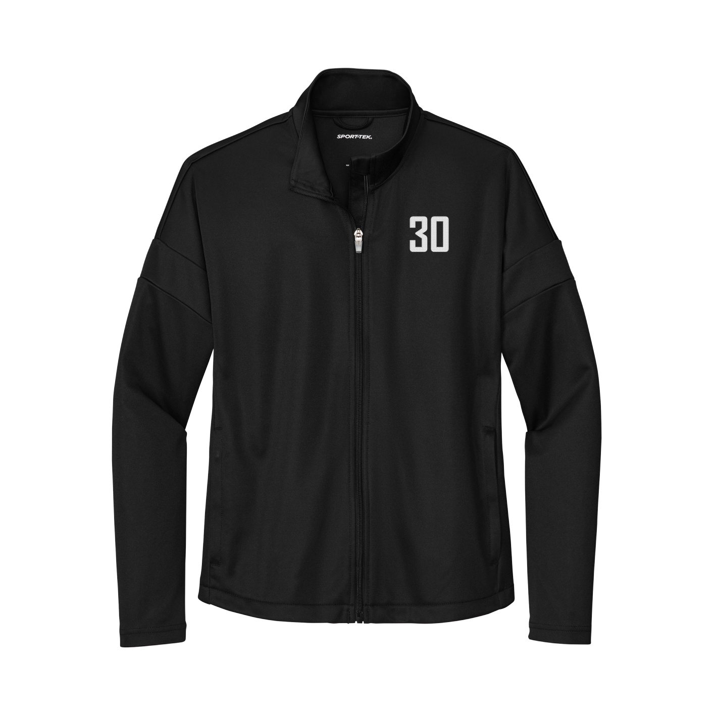 Womens Team Travel Full-Zip Jacket — Front Shirsy in Black