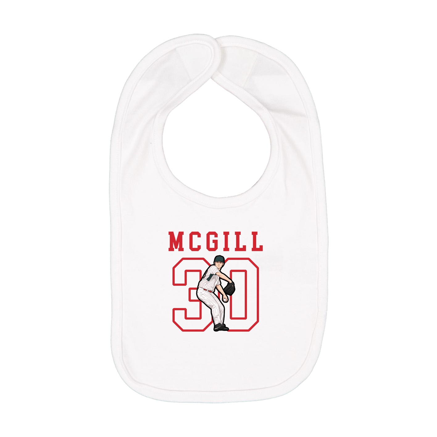 Infant Bib — Shirsey in White