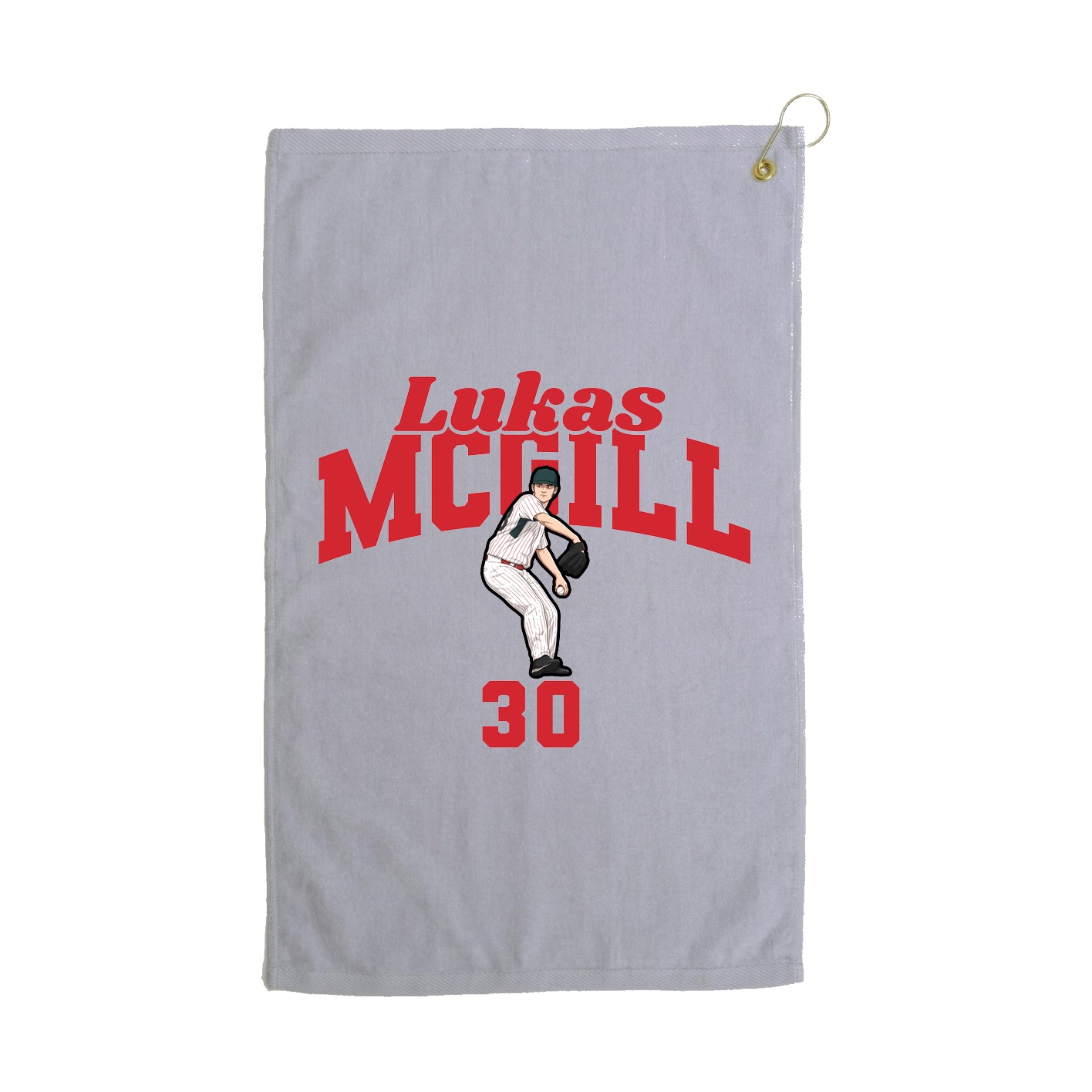 Golf Towel — Signature Arch in Grey
