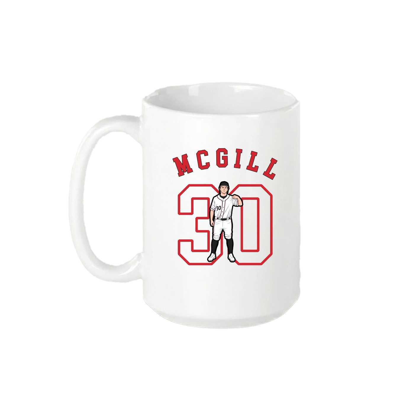 15oz Coffee Mug — Shirsey Arch in White