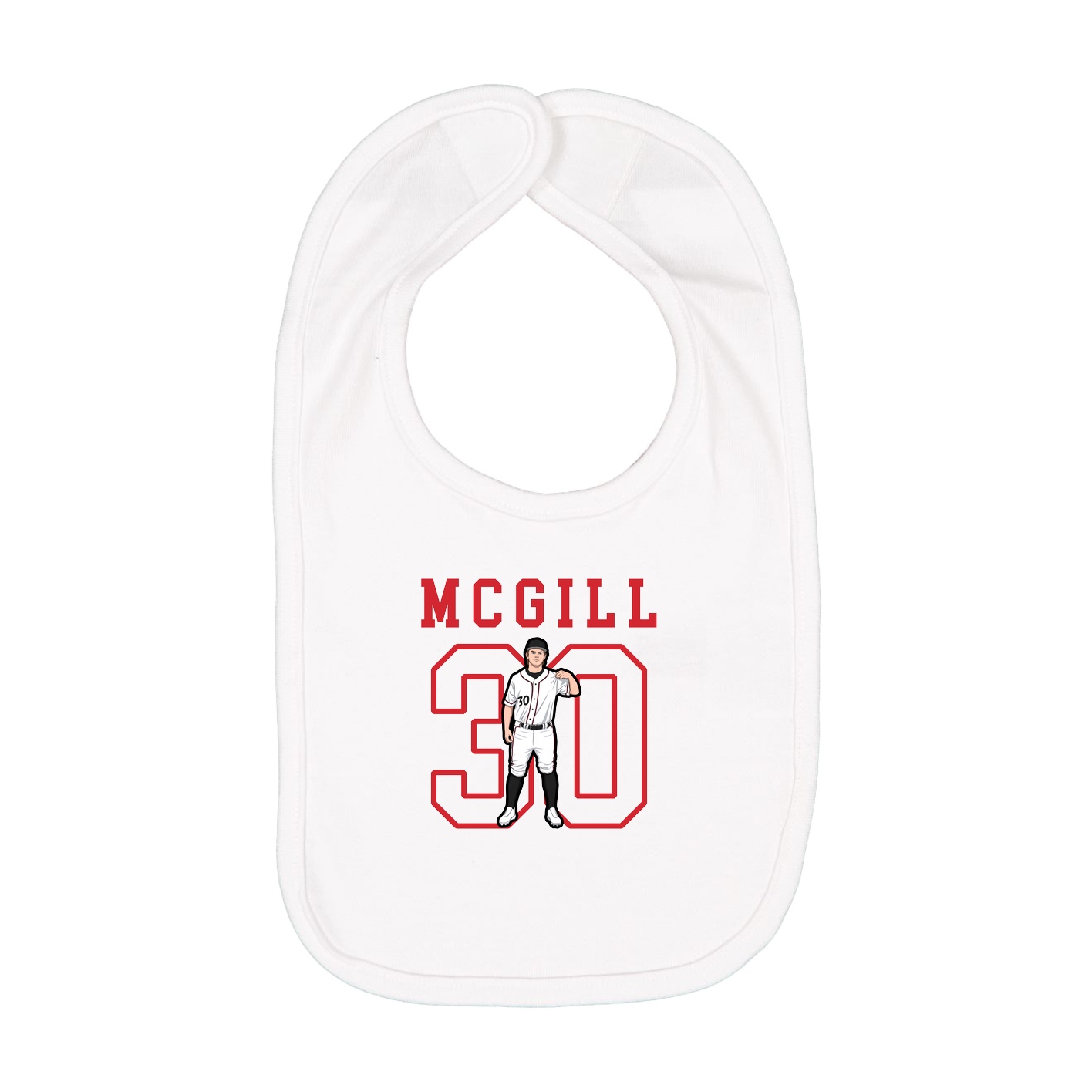 Infant Bib — Shirsey in White