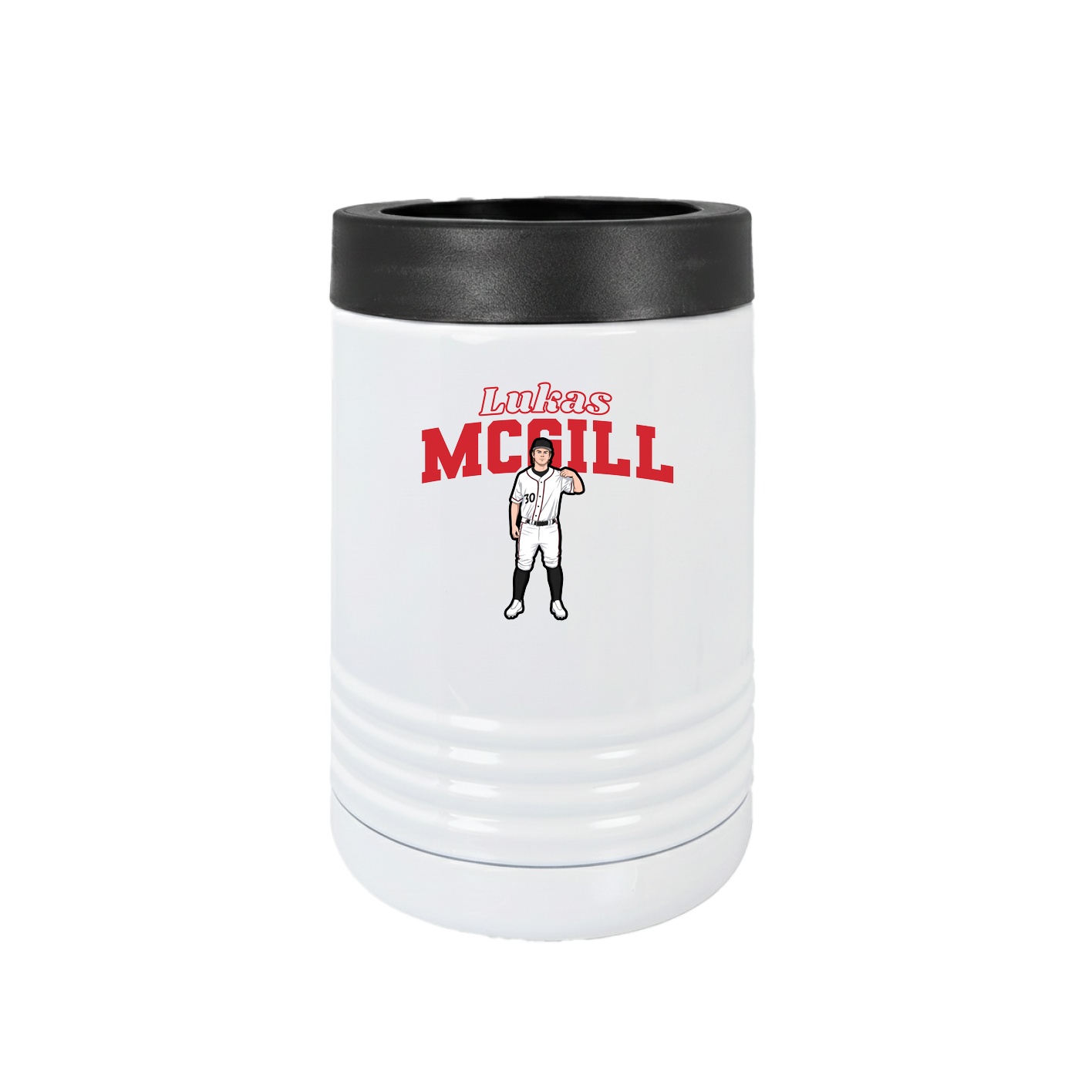 Beverage Holder — Name Arch in White