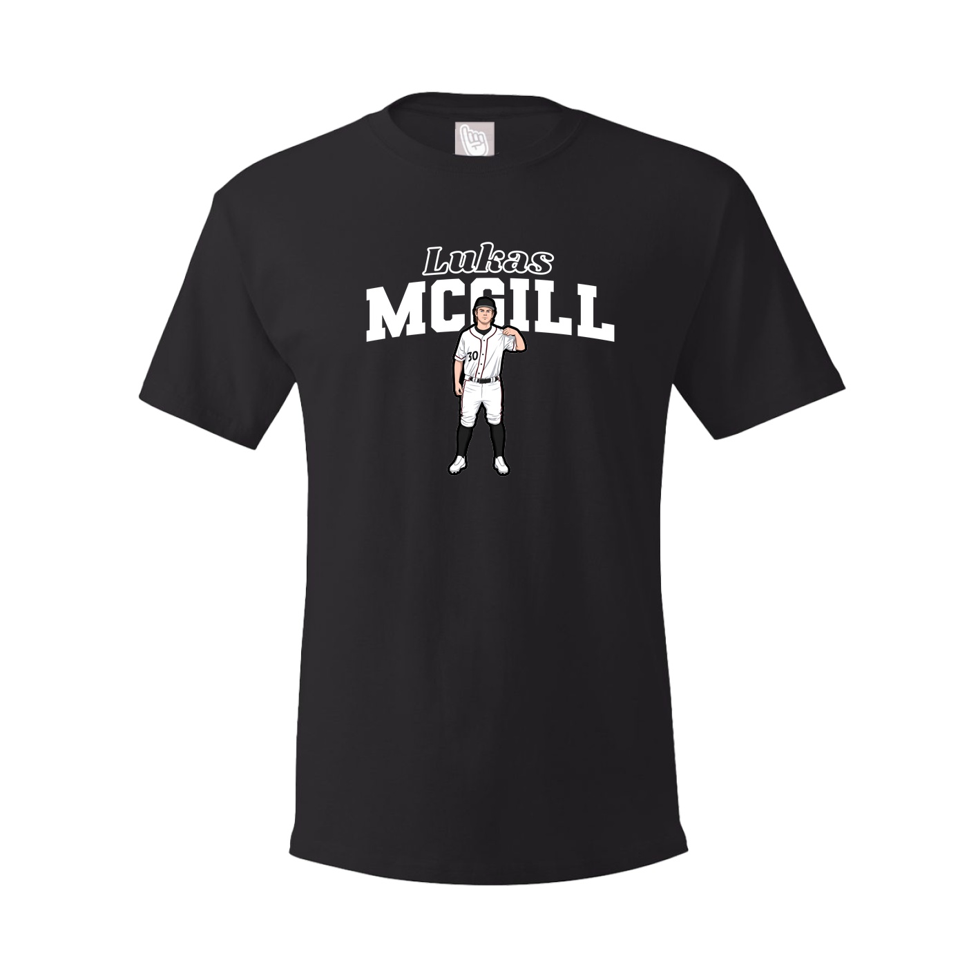 Youth Tee — Name Arch in Black