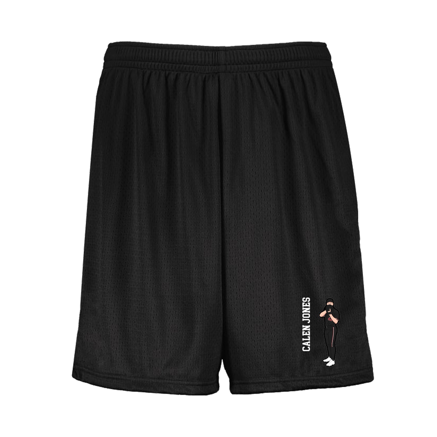 Shorts — Name Vertical in Black