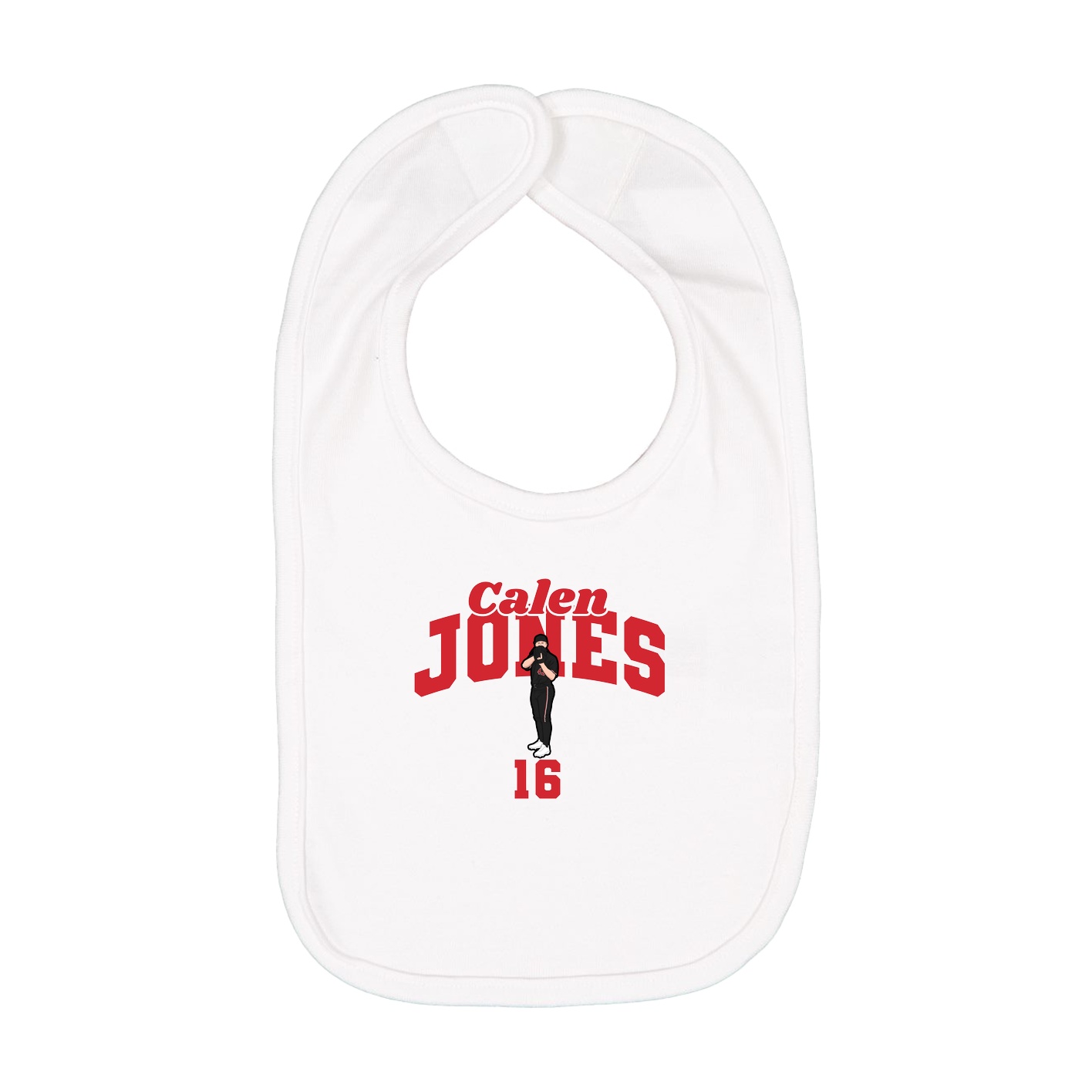 Infant Bib — Signature Arch in White