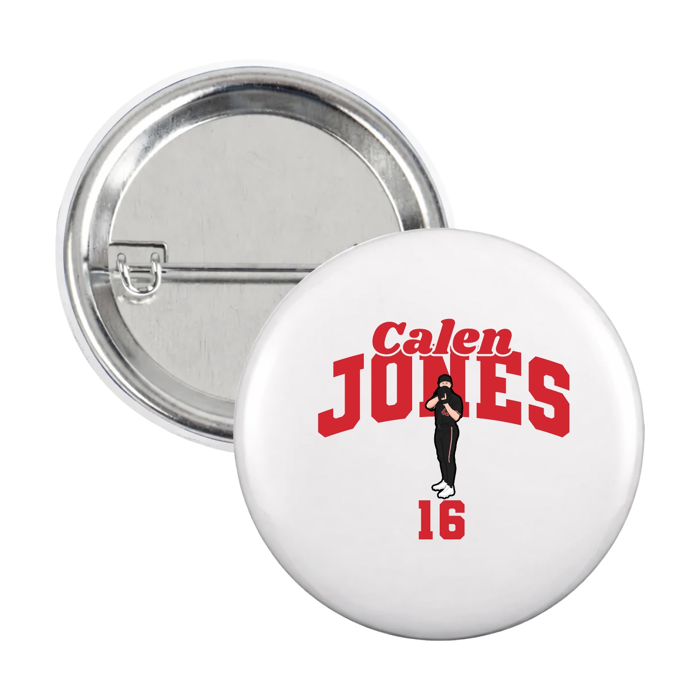 Game Day Button — Signature Arch in White