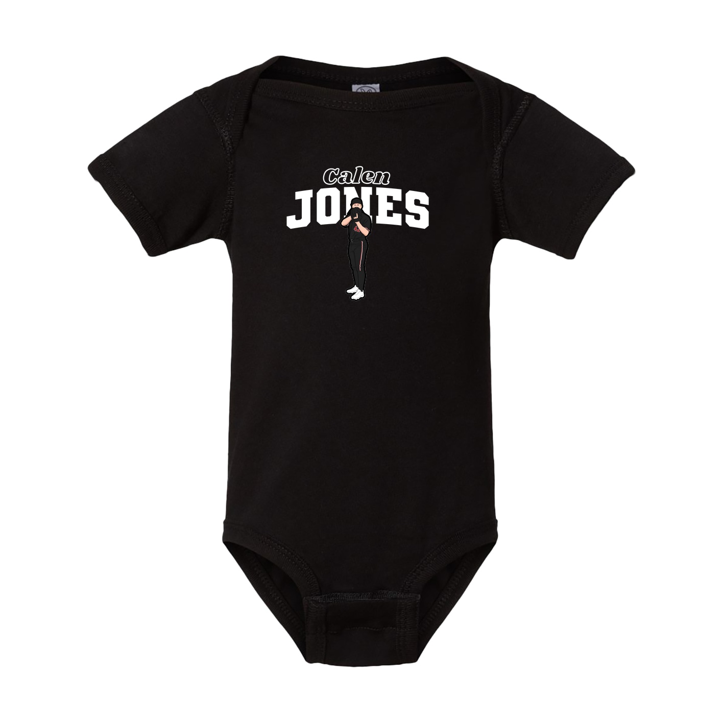Baby Onesie — Name Arch in Black