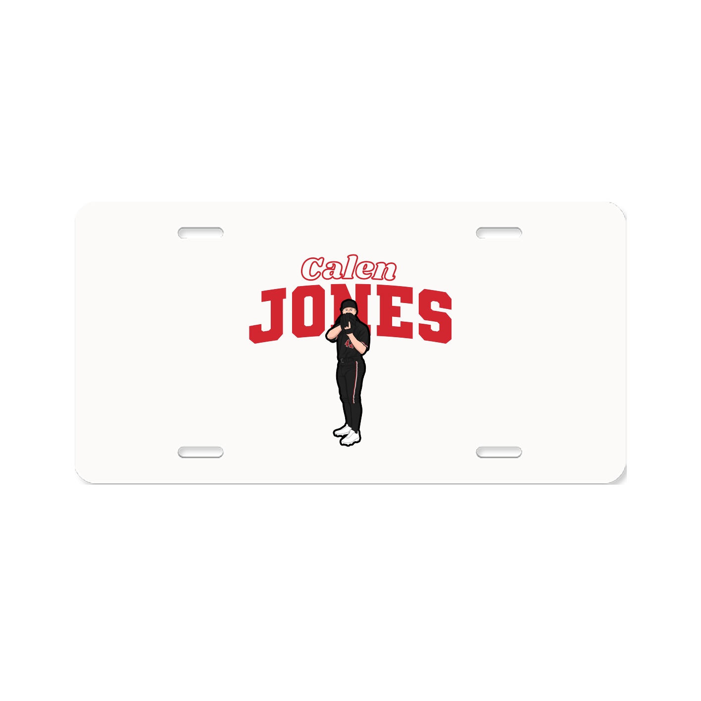 License Plate — Name Arch in Classic