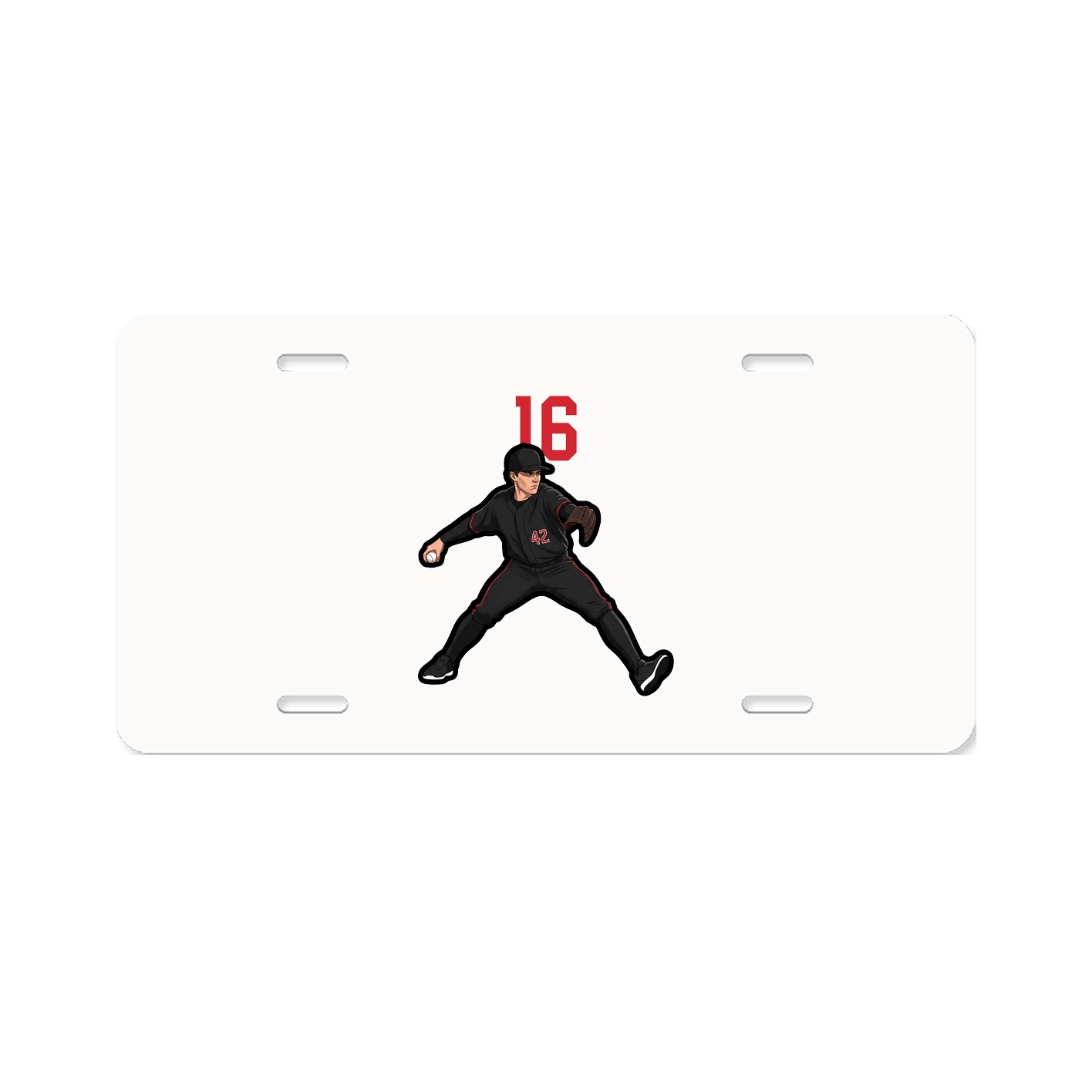 License Plate — Number Top in Classic