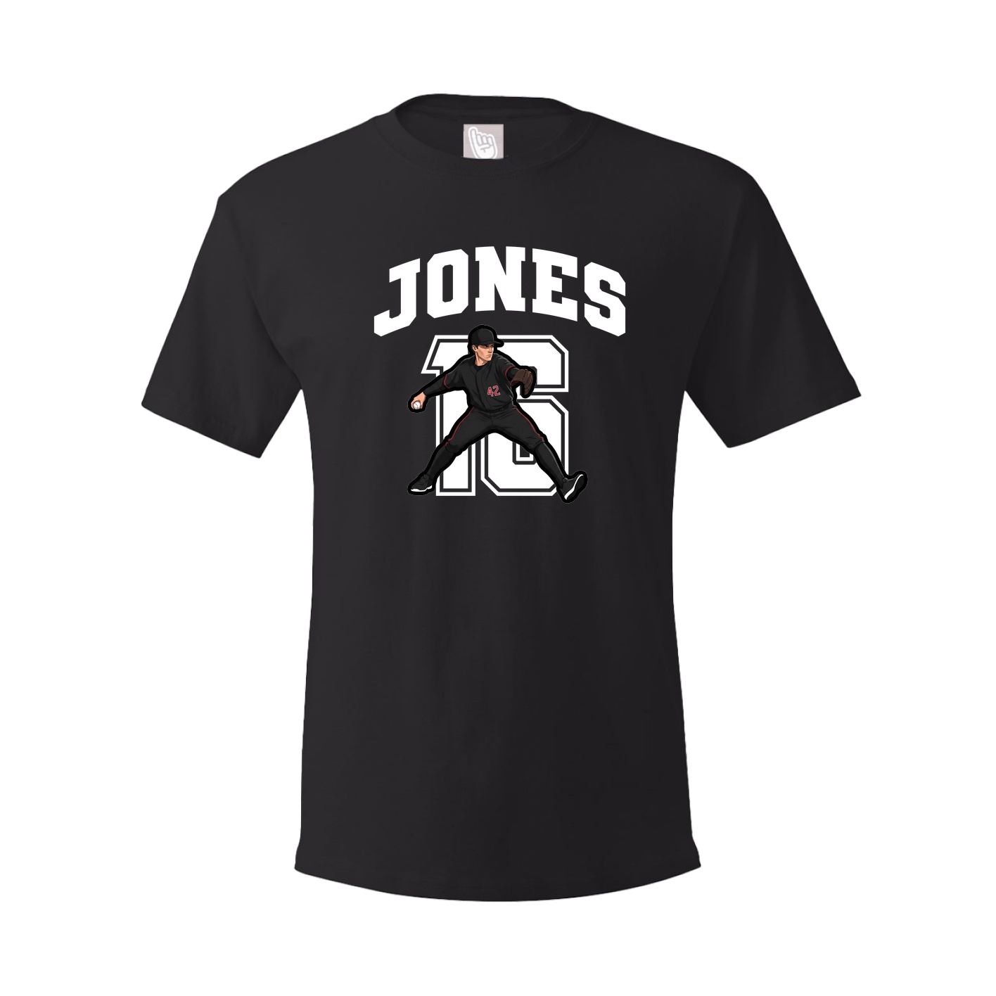 Youth Tee — Number in Black
