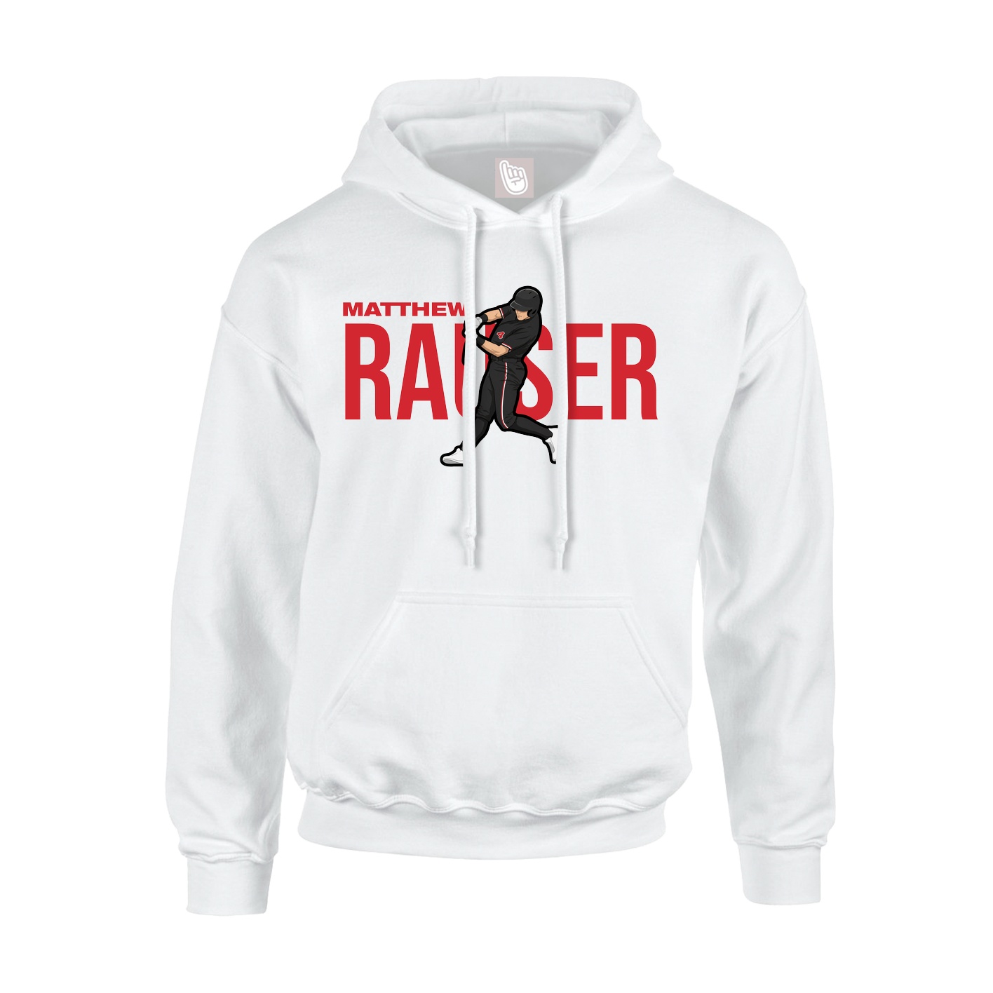 Hoodie — Player Name in White