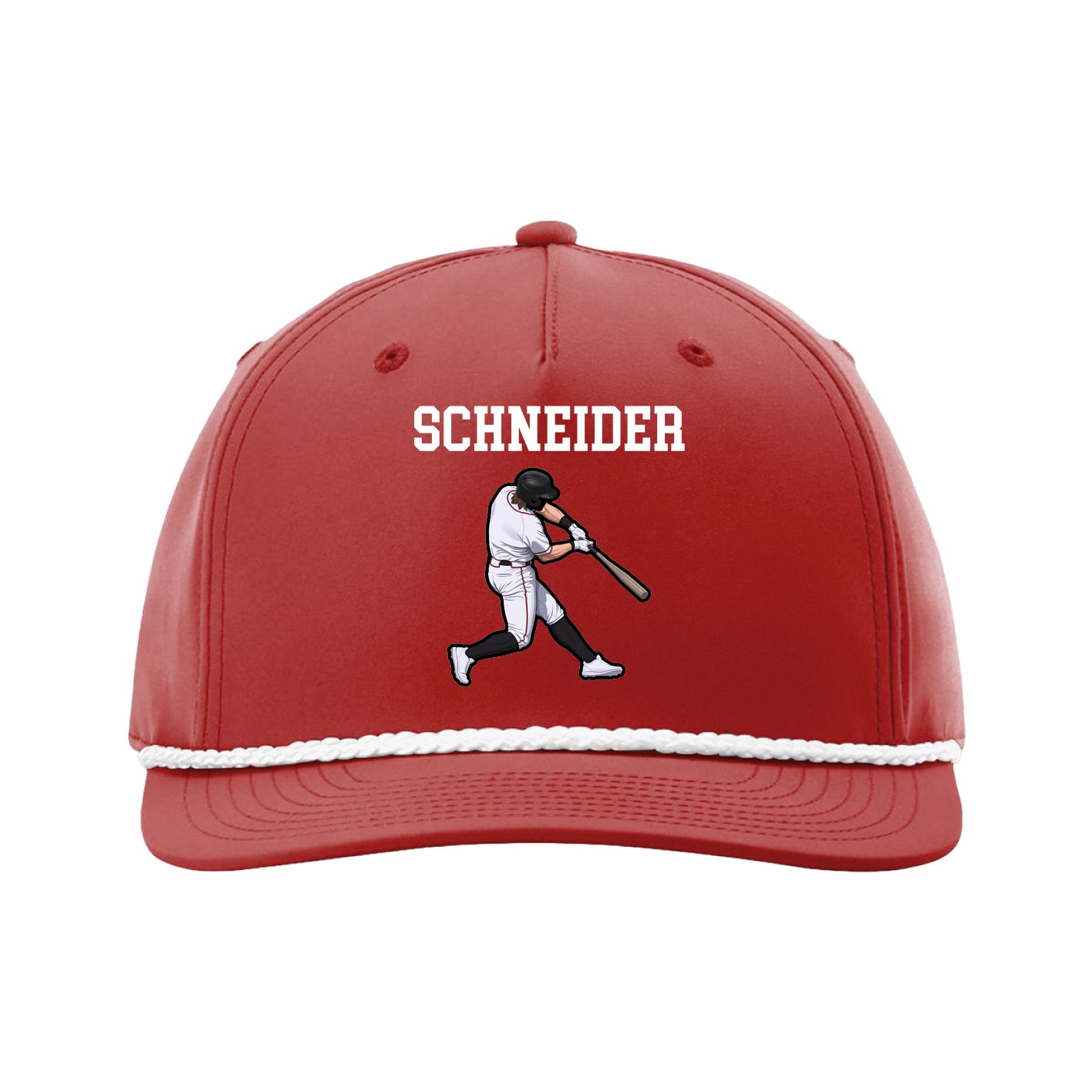 Five-Panel Classic Rope Cap — Shirsey in Red