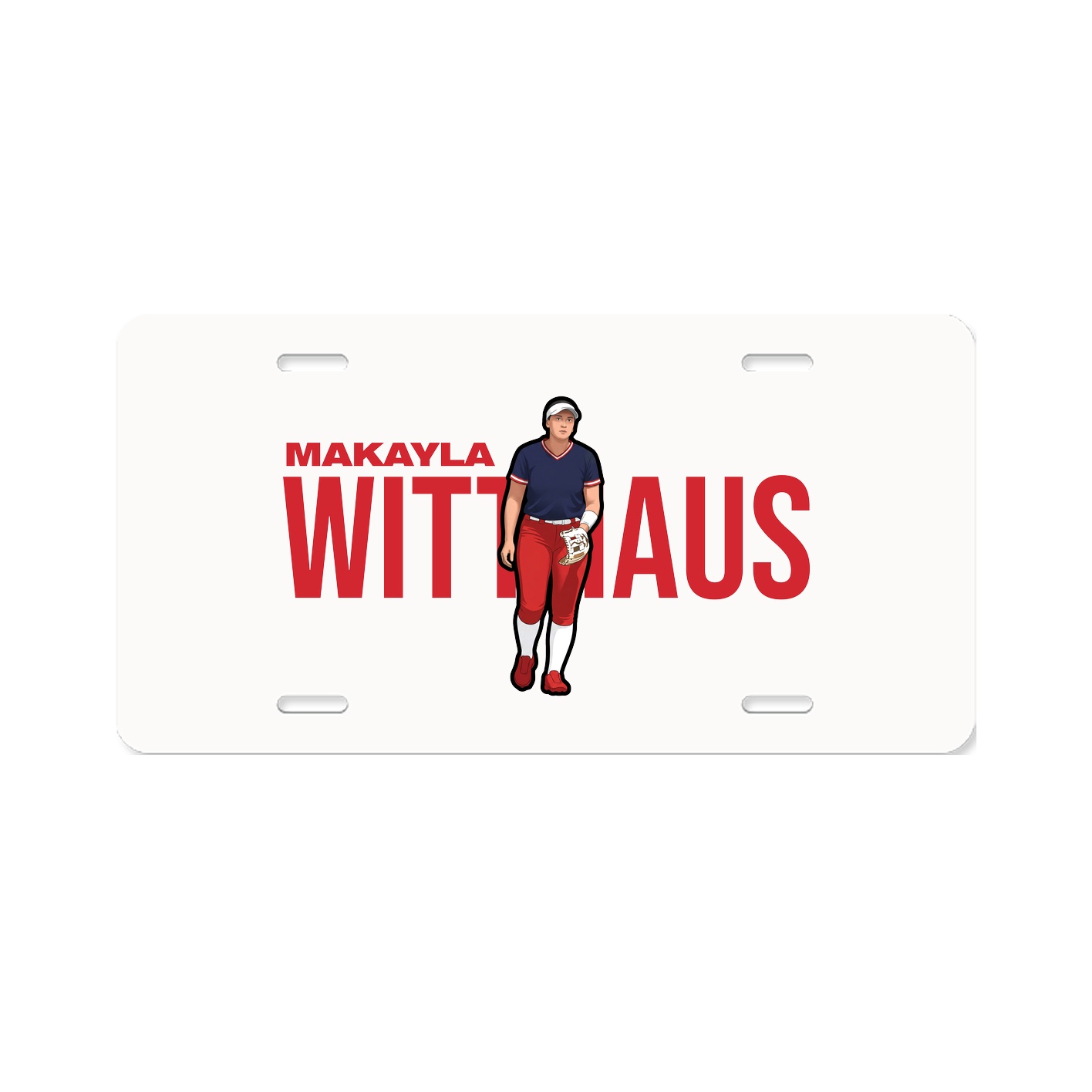 License Plate — Player Name in Classic