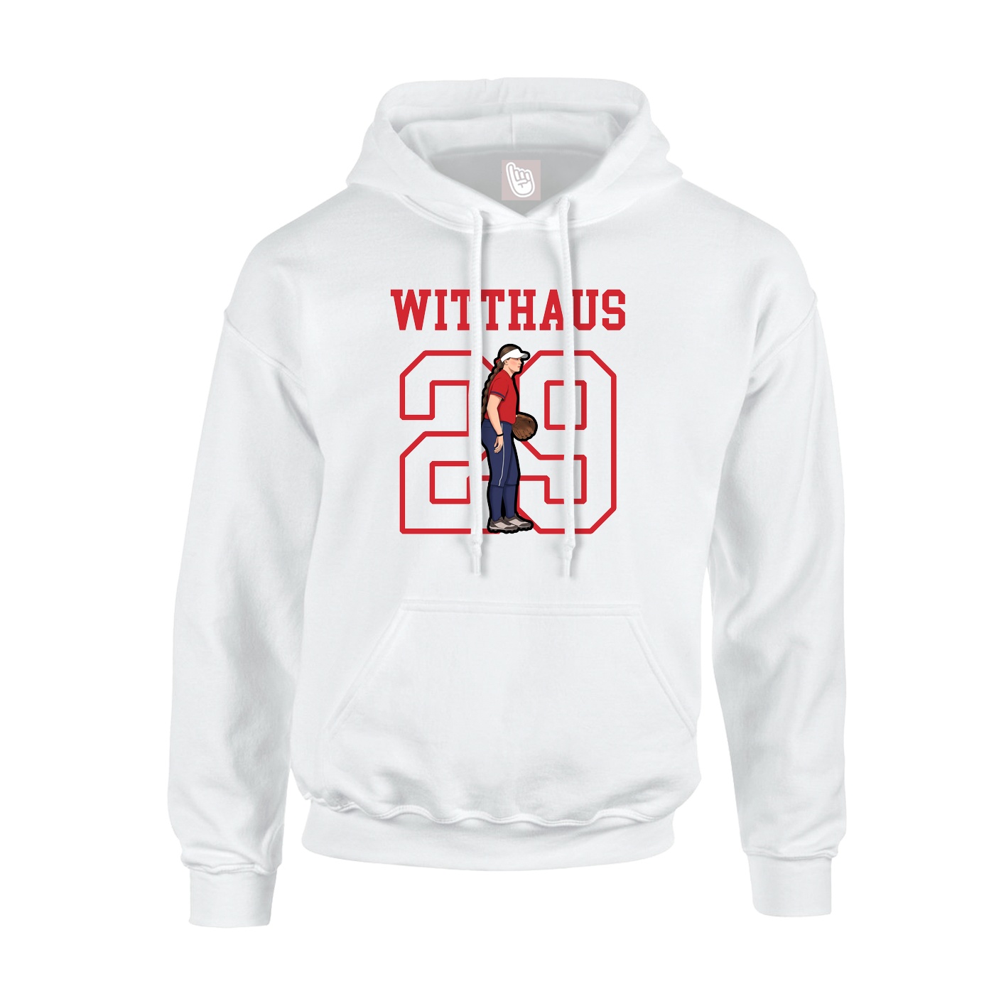Hoodie — Shirsey in White