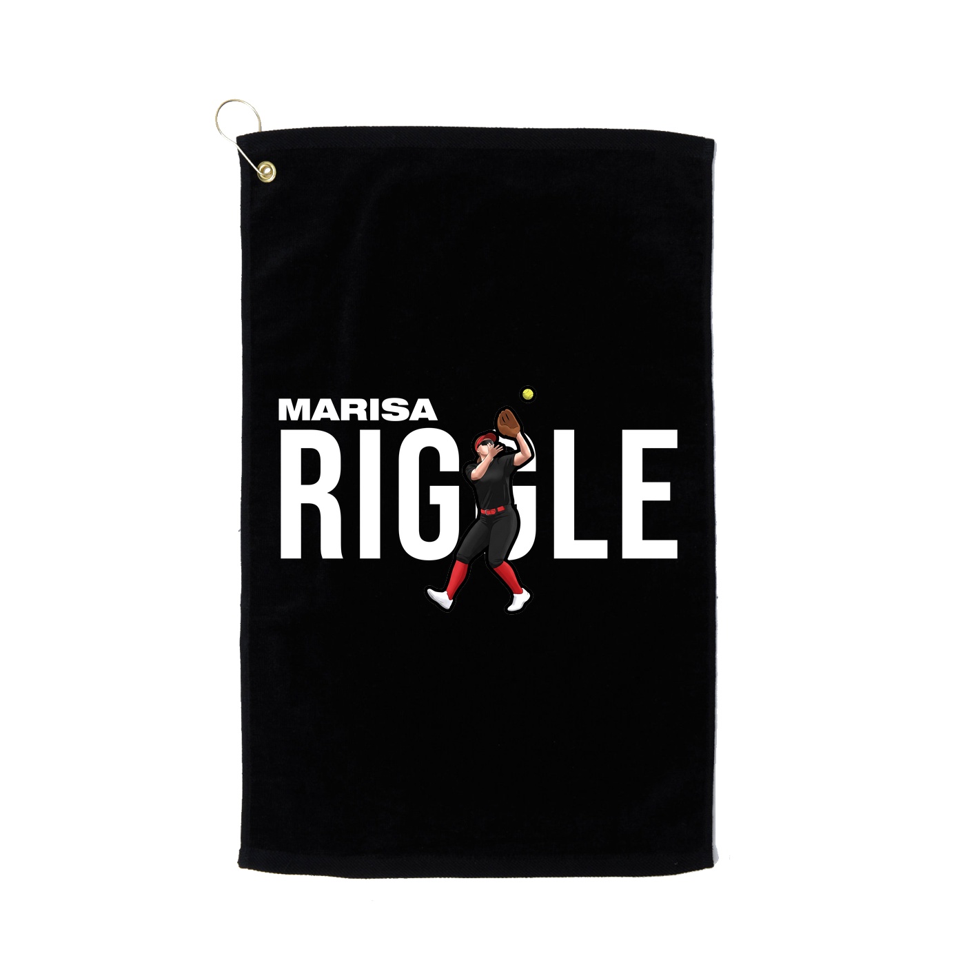 Golf Towel — Player Name in Black