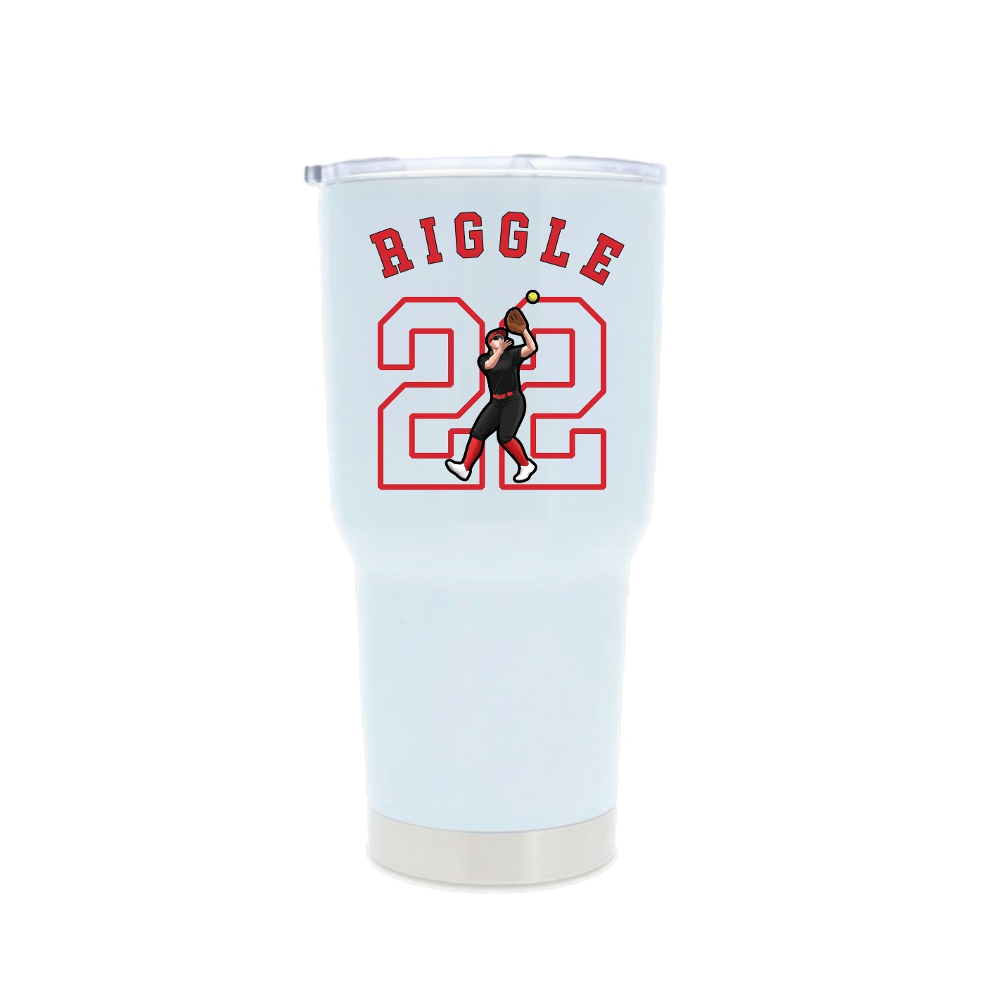 30oz Stainless Steel Tumbler — Shirsey Arch in White
