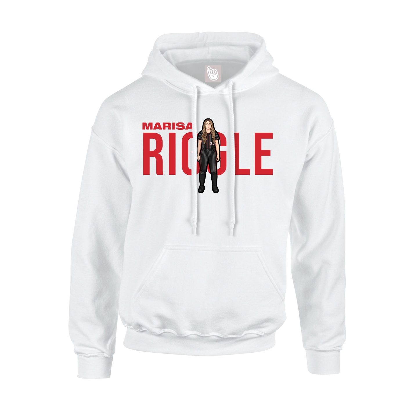 Hoodie — Player Name in White