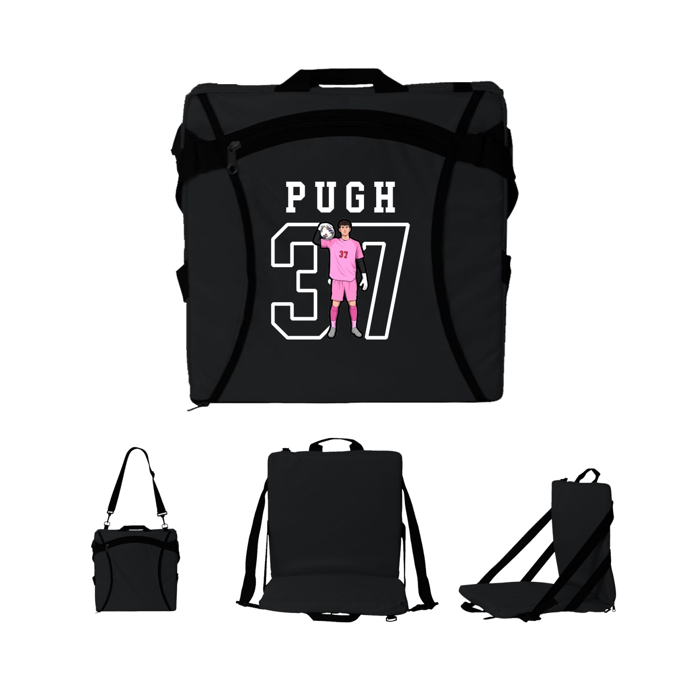 Folding Stadium Seat — Shirsey in Black