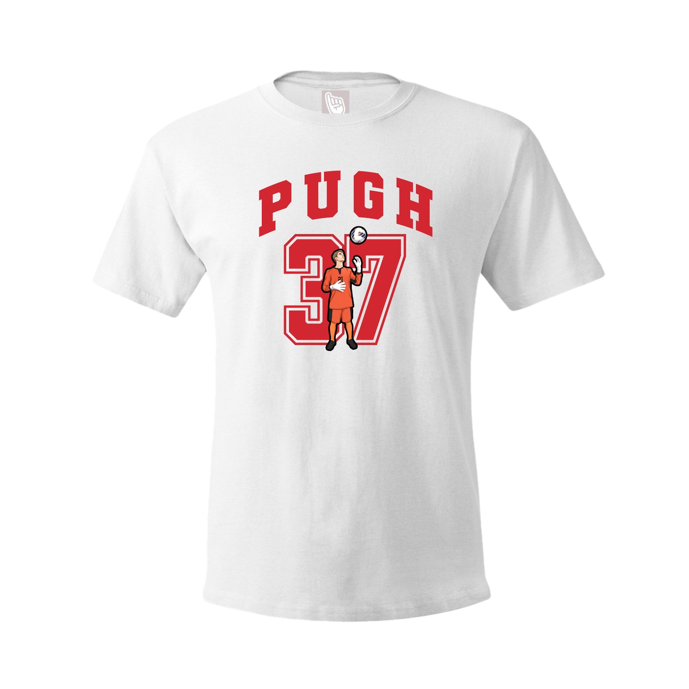 Youth Tee — Number in White