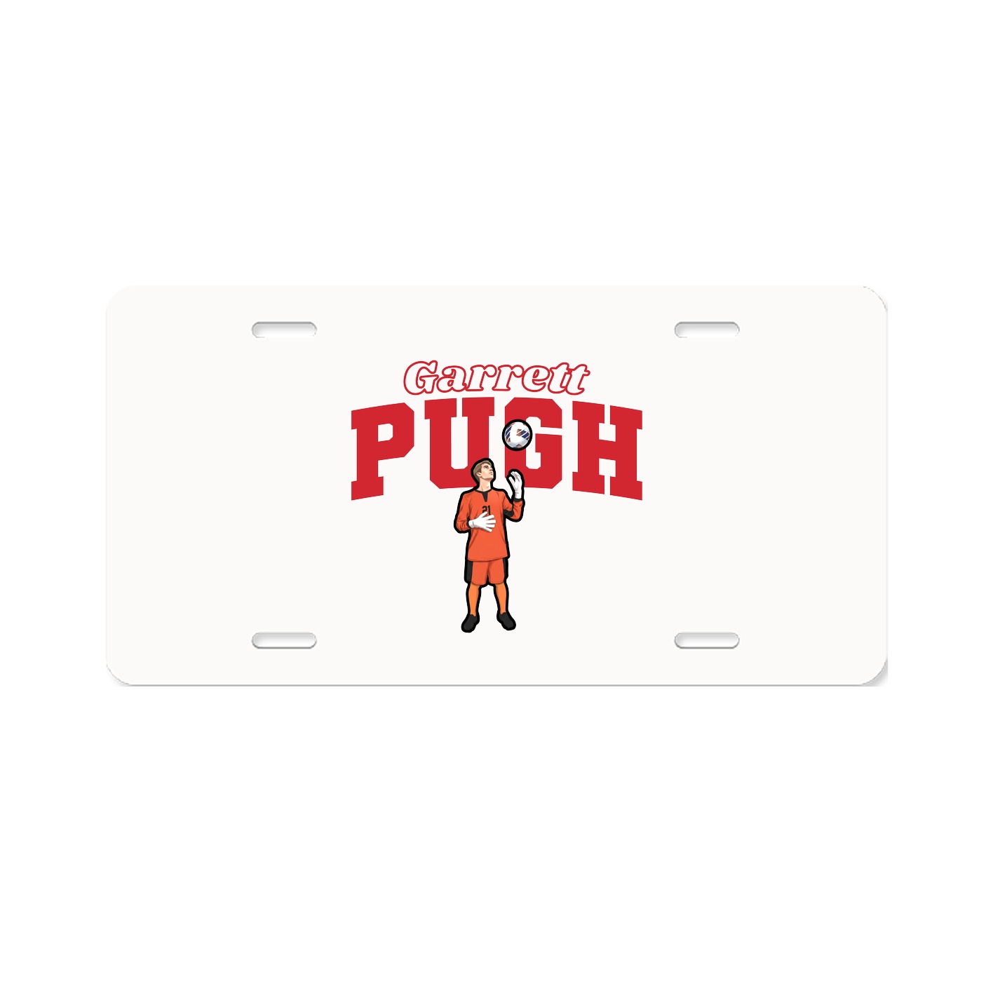 License Plate — Name Arch in Classic