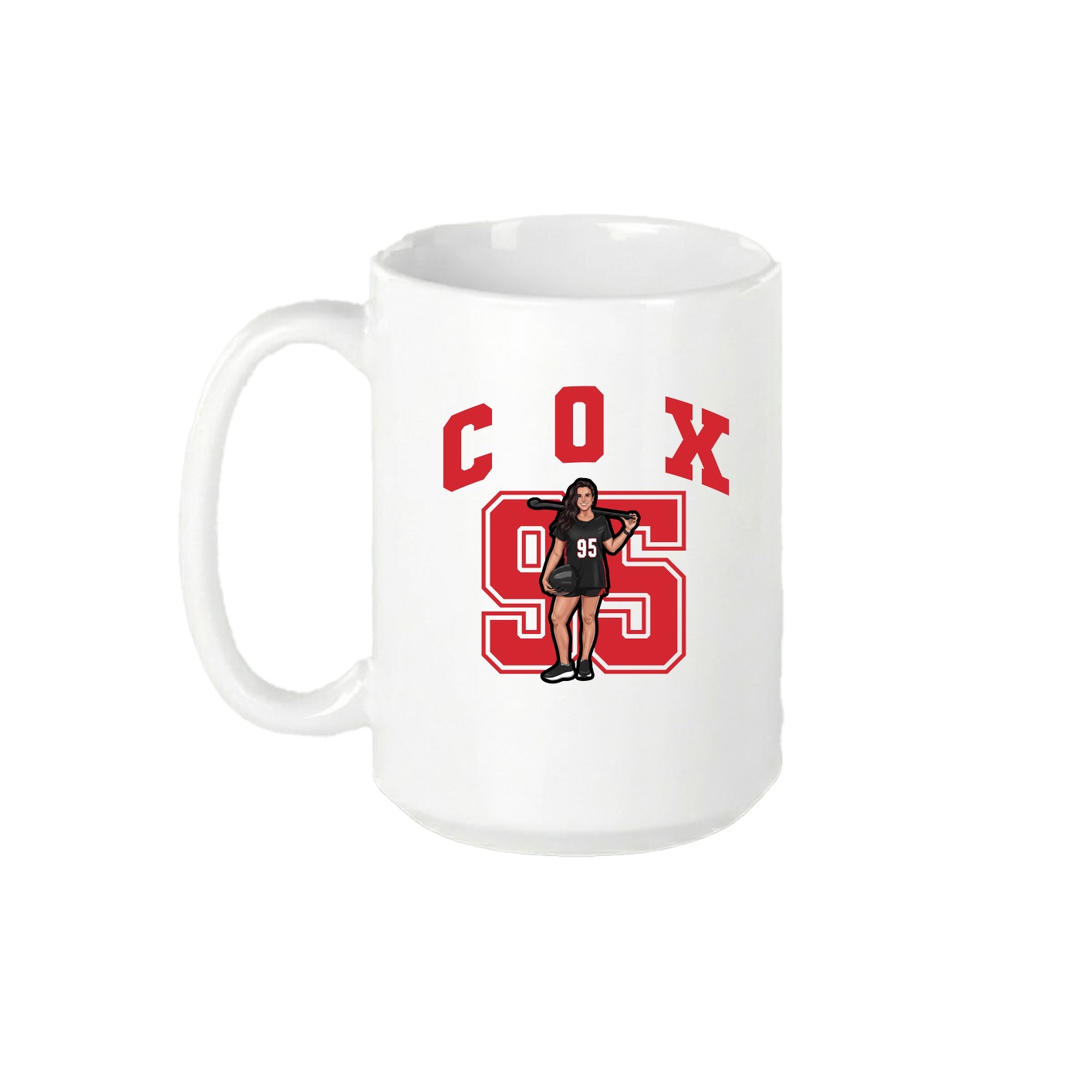 15oz Coffee Mug — Number in White