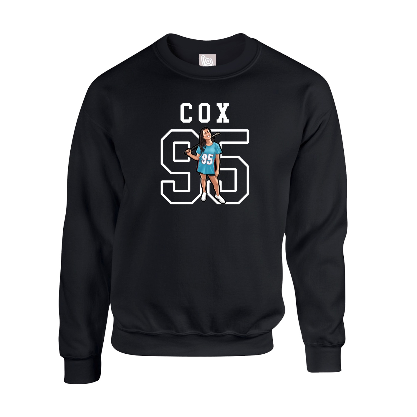 Fleece Crew — Shirsey in Black