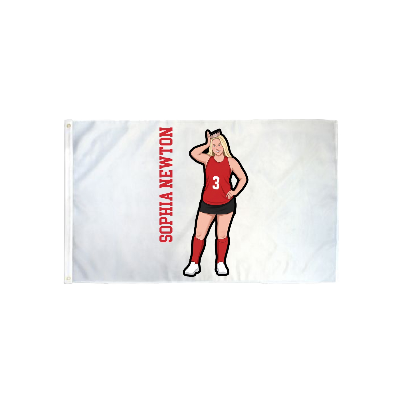 3x5 Flag — Name Vertical in Classic